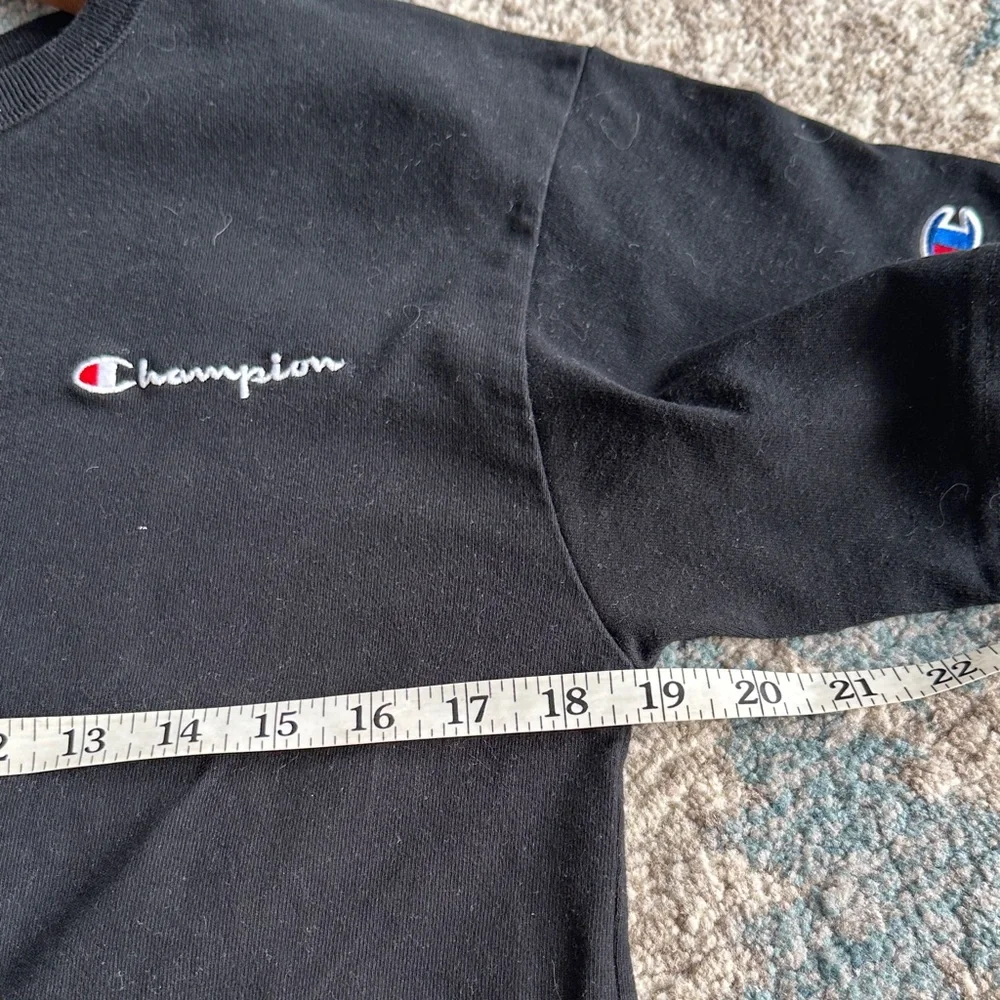 Champion Black Crop Top with Logo - Picture 5 of 5